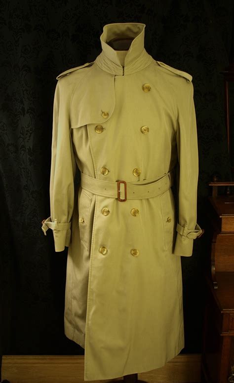 second hand vintage burberry trench coat|vintage burberry trench coat men's.